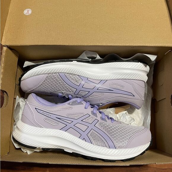 ASICS Kid's Contend 8 Purple Running Shoes - Picture 9 of 10